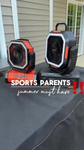 Outdoor camping fan with convenient USB charging wireless remote control powerful airflow tent fan fishing light