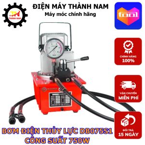 Bơm Điện Thủy Lực DB075S1- Công Suất 750W - 1 Vòi Van Cơ - Bình Dầu 7L