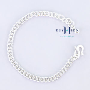 Lắc Bạc Cho Bé Kiểu Dây Đơn Trơn Có Chuông Đơn Giản Bền Đẹp Chắc Chắn - Vàng Bạc Duy Hiển