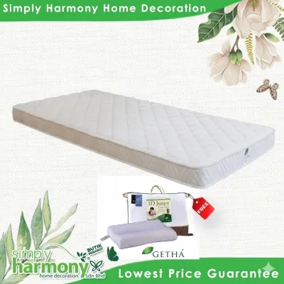 GETHA Sunny 5 Mattress / Single / Super Single mattress / 100% Full Latex Mattress / Tilam Getah Asli / 100% Natural Latex Mattress / Tilam Getah