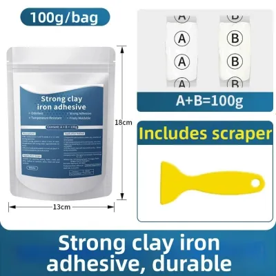LETIGO Strong Bond Metal Repair Putty AB Repair Putty White Epoxy Resin Adhesive Hole Filling Cast Iron Putty Hole Patching