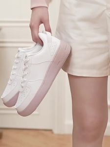 Qiaodan Rainbow Candy Womens Sneakers Thick Sole Heightening Casual White Shoes XM2690550R