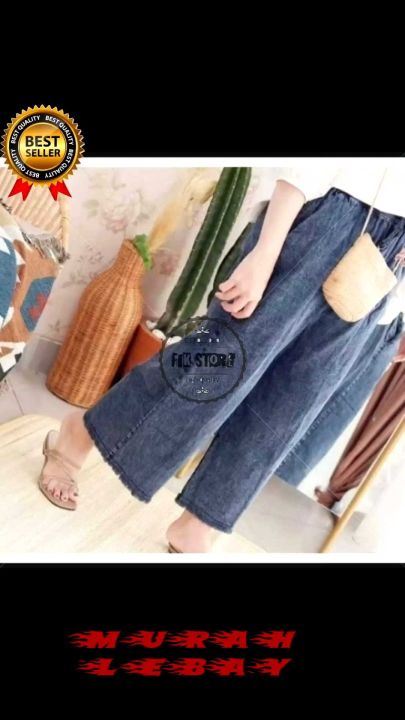 kulot jeans-kulot jeans wanita-kulot wanita terbaru jeans-kulot jeans panjang-kulot jeans wanita ootd panjang-kulot jeans ootd korean style