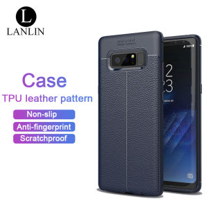 LANLIN For Samsung Galaxy Note 8 Phone Case Luxury Ultra Slim Leather Pattern Soft TPU Rubber Phone Case Shockproof Protective Bumper Casing Back Cover For Samsung Note 8 Case