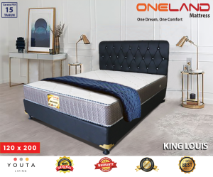 ONELAND SPRINGBED TIPE KING LOUIS FULL SET 120 x 200