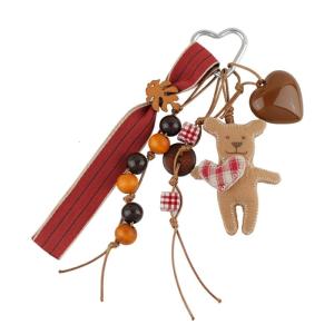 Bear or Frogs Pendant Key Holder Delightful Decoration Cartoon Bear Keychain Bags Ornament Present for Kids and Teens