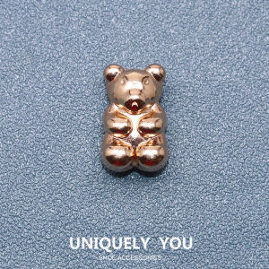 Metal jibbitz crocs charm crocs Shoe Buckle Shoe Accessories Diamond Pyramid metal Bear Wings Cone Decorative Buckle