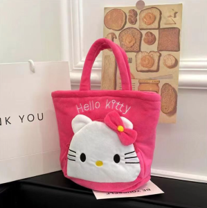 Zaman Now - Tas Tangan Motif Karakter Lucu / Handbag Bulu Halus Fashion / Totebag Korean Style