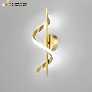 【Hàng mới】 trang trí hành lang lối đi trong nhà đầu giường phòng ngủ khách Đèn gắn tường xoắn ốc hiện đại