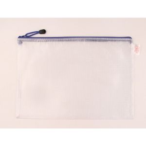 【SG Stock】PVC Thickened Mesh Zip Bag w/A3 A4 A5 B4 B5 Document Pouch File