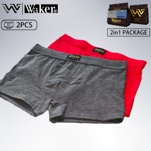 WAKER COD Mens Briefs High Quality Stretch Waistband Underwear Cotton Anti Odor Plain Innerwear For Men 4/6/8PCS