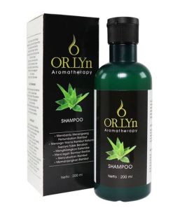 orlyn shampoo anti uban -perawatan rambut rontok  dan kering -shampoo shooting