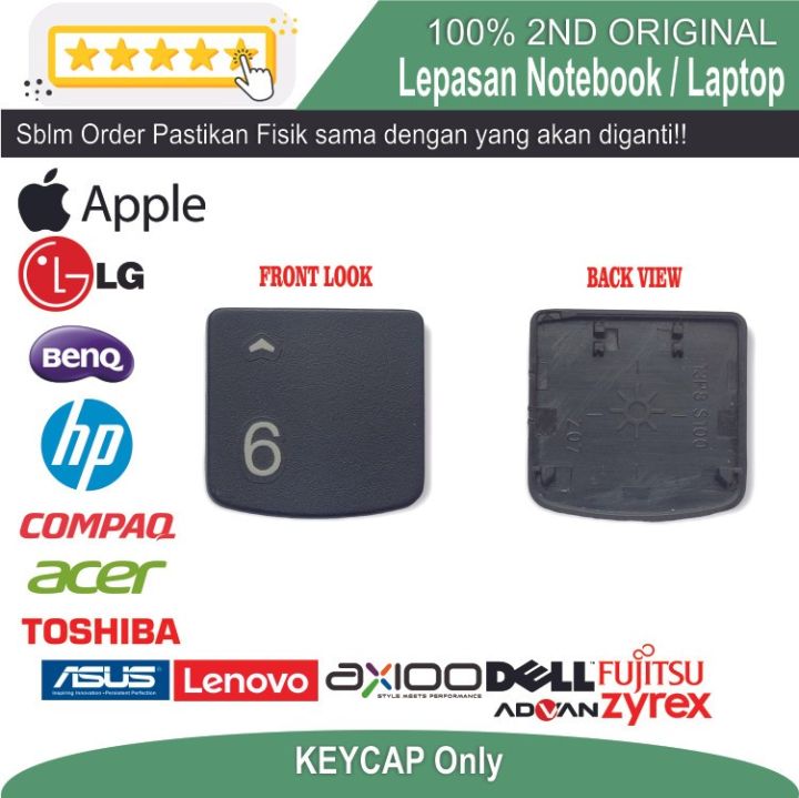 Lpatop Keycaps ET11 TUT-NUM-6 REPLACE TOMBOL TUT KEY KEYCAP KEYBOARD LAPTOP MACBOOK ...