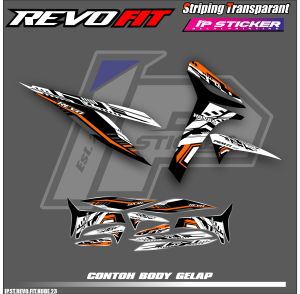 REVO FIT (COD) STIKER STRIPING MOTOR HONDA REVO FIT - LIST SIMPLE DESAIN RACING IP.STRIPING HOLOGRAM DAN TRANSPARAN IP.KODE-23