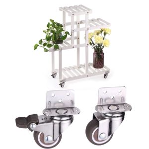 MIKIYO FASHION Workbench Cabinet for Trolley Baby Crib Bed Roller Soft Rubber Swivel Caster Furniture Casters Wheels