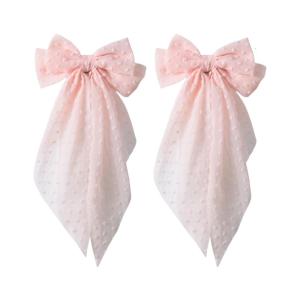 2pcs Stylish Lace Bows Curtain Tiebacks Multipurpose Curtain Holdbacks For Adding Elegances To Any Room 40cm/15.75inch