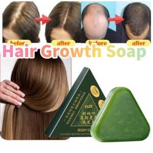 SCCS~Buy 1 Take 4 Anti Hair Fall Herbal Shampoo Soap Zero Silicone Gentle Repair Thin Sparse Hair