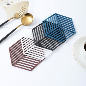 TATAKAN GELAS SILICONE HEXAGONAL / TATAKAN HEXAGON SILOKON PAD MEJA MAKAN DAPUR GELAS CANGKIR KOPI