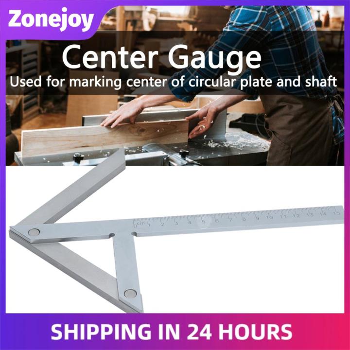 Zonejoy Center Finder Line Gauge Center Angle Stainless Steel Center ...