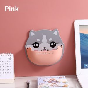 Multifunctional wall-mounted storage box bedside mobile phone charging cartoon storage rack bathroom rack bedside shelf Wall Adhesive phone