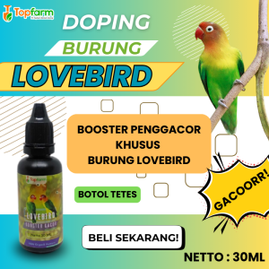 Vitamin Penggacor Burung Lovebird / Vitamin Burung Lovebird / Vitamin Booster Burung Lovebird / Booster Burung Lovebird / Booster Penggacor Burung Lovebird / Vitamin Burung Lovebird Cepat Gacor / Doping Burung Lovebird