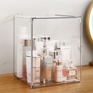 Shopclassyshop Perfume/Toy storage box display cabinet dust-proof transparent large table cosmetics skincare