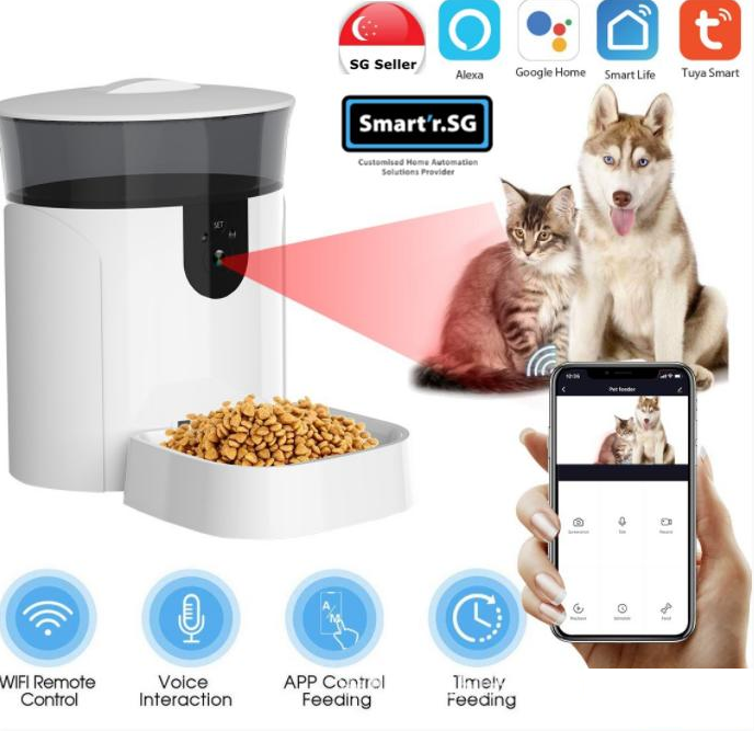 Smart Tuya Wifi Automatic Pet Feeder for Cat / Dog, 7L Food Dispenser