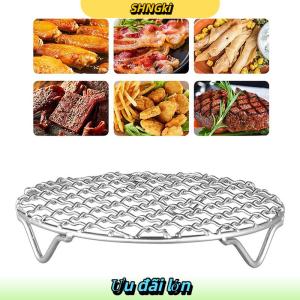SHNGki Vòng Nồi chiên không khí giá với chân Stackable lưới nướng giá thép không gỉ chống ăn mòn cho nhà bếp lò hấp nồi