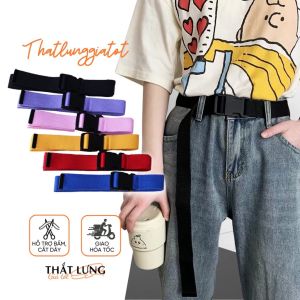 Thắt lưng vải canvas đầu khóa thời trang Hàn Quốc dây nịt vải bố TL204 - Thắt Lưng Giá Tốt