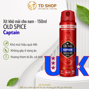 [NK Anh] Xịt khử mùi toàn thân Old Spice Wolfhorn | Original | Whitewater | Captain 150ml - TD Shop