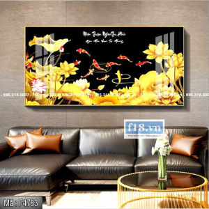 Tranh gạch 3d cá chép