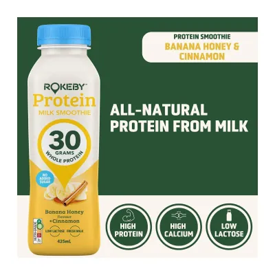 Rokeby Farms Whole Protein Milk Smoothie Banana