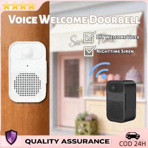 Doorway Sensor Door Voice Automatic Voice Welcome Doorbell Infrared Induction For Home & Outdoor