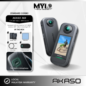 AKASO 360 - Action Camera | 5.7K 360 Video | 72MP 360 Photos | Dual 1/2" 48