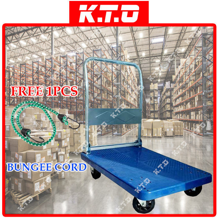 Heavy Duty Foldable Pvc Platform Hand Truck Trolley Kg And New Type With Silent Wheels With