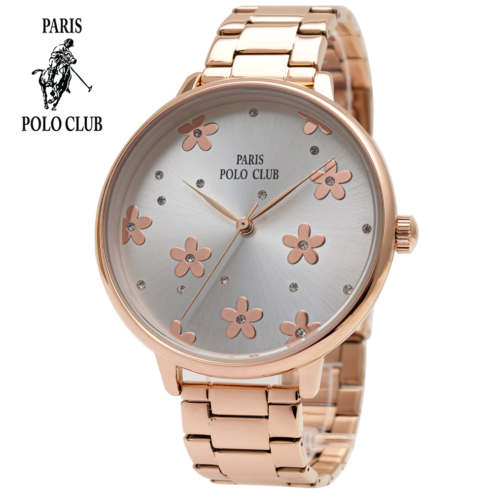 หรูหรา พิมรี่พาย  นาฬิกาข้อมือผู้หญิง Paris PoLo ClubParis Polo Club  ของแท้หผู้หญิง พร้อมกล่อง  (คละรุ่น)
