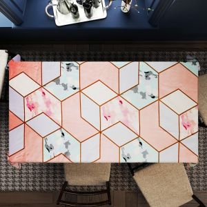 Taplak/Alas Meja Makan Ruang Tamu Persegi Panjang Motif astetik LP
