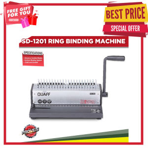 QUAFF SD-1201 / OFFICOM Plastic Comb Ring Binding Machine / Binder Machine Punch and Bind Machine