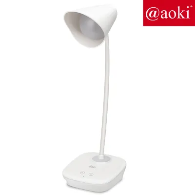 Aoki AK6050 Lampu Meja Belajar Torch / Lampu Tidur 2 in 1 Aesthetic Tricolour Rechargable BONUS Kabel Charger