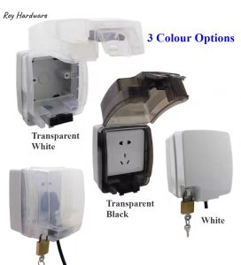 Waterproof switch plug socket IP66 outdoor can lock Anti stealing luar kalis air suis soket boleh dikunci Anti mencuri