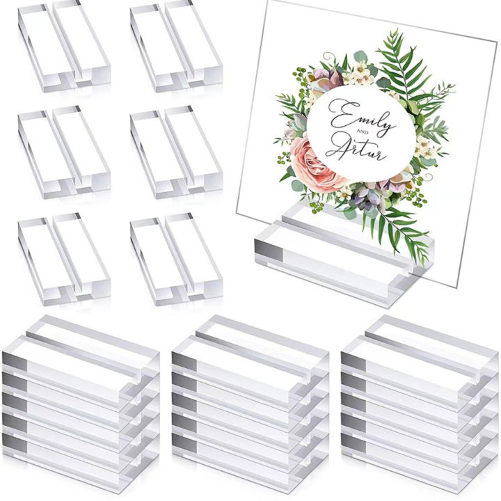 Chic Acrylic Menu Card Holders Fancy Card Holders For Weddings Stylish