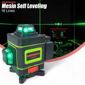 ORI Hilda + tripod dan Baterai cadangan 2 Laser Level tukang bangunan 4d 16 line keramik plafon 515