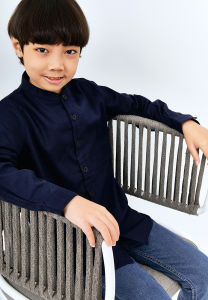 Carvil Baju Koko Anak ZIA - NAVY