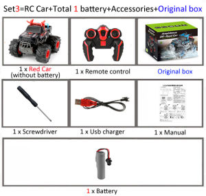 JDD【In stock】【Original Available】JJRC Q135 RC Car 2.4G 4WD Amphibious Off-Road Climbing Desert Pull High Speed Stunt Car All Terrain Controlled Toys RTR For Kids
