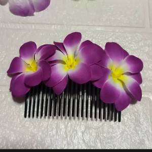 หวัสับ หวี หวีสับผมดอกไม้ หวีเสียบผม