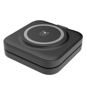 Magnetic 3 in 1 Wireless ChargerTraveler Wireless Folding Charging StationCompatible for iPhone 15/13/14 Pro MaxAirPods ProiWatch UltraTravel Charger for Multple Devices With 1 meter retractable charging cable