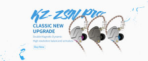 KZ ZSN PRO 1DD+1BA Hybrid Drivers In Ear Earphone HIFI Bass Earbuds