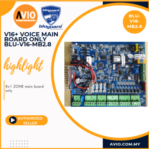 Bluguard Wired Alarm V16 V16N V16N+ Series MB2.8 8+1 Zone Main Panel Board MB2.8(V16+) BLU-V16-MB2.8