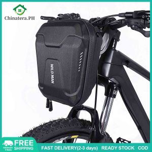 [Fast Delivery] WILD MAN MTB Bicycle Handlebar Head Bags Electric Scooter Phone Pouch Case