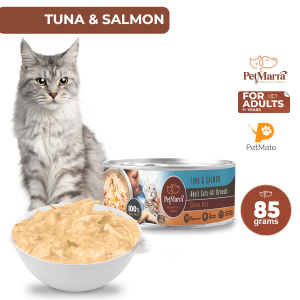 PetMarra Choice Cuts Adult Cat Wet Food Can Tuna and Salmon 85g - PetMate